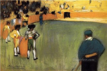 Courses de taureaux Corrida 4 1900 Cubism Oil Paintings